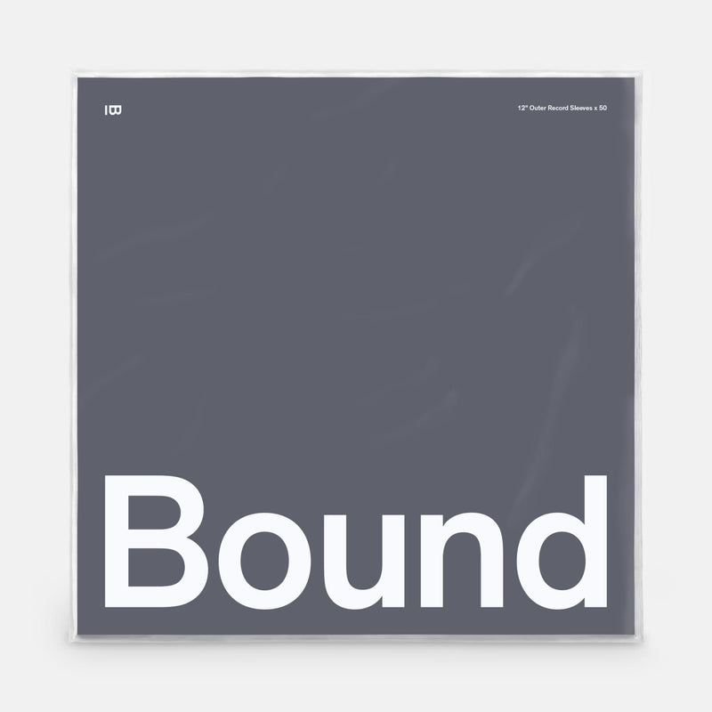 Boundless Audio Vinyl Record Sleeves - 50 x Premium Outer Vinyl Sleeves for Records - 12.75 x 12.75 Heavy Duty 2.5 Mil Thick Crystal Clear